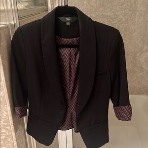 Women’s Black Sport Coat with Shawl Collar